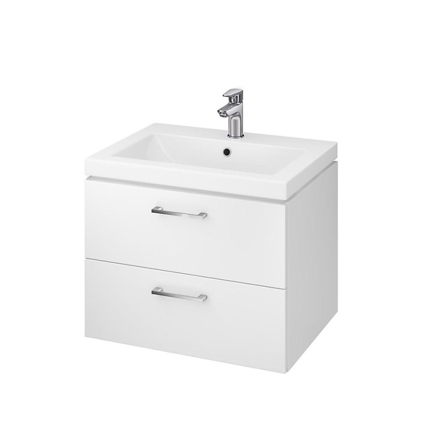 Cersanit S801-147-DSM - Wall-mounted bathroom vanity with sink LARA 60x45 cm white