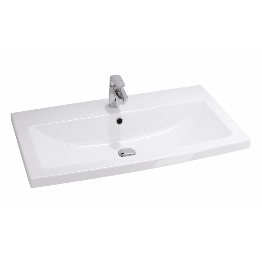 Cersanit S801-149-DSM - Hanging bathroom cabinet with a basin ELODY 46x80 cm white
