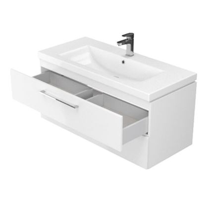 Cersanit S801-149-DSM - Hanging bathroom cabinet with a basin ELODY 46x80 cm white