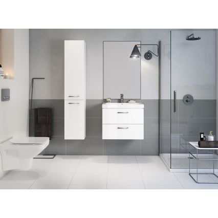 Cersanit S801-149-DSM - LARA 80x45 cm Wall-Mounted Bathroom Vanity with Basin, White