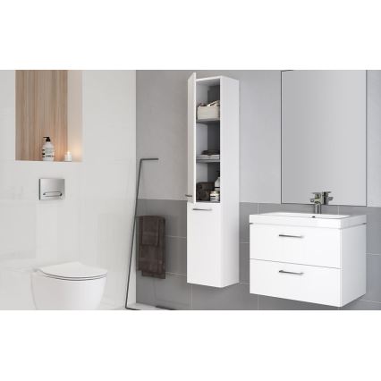 Cersanit S801-149-DSM - LARA 80x45 cm Wall-Mounted Bathroom Vanity with Basin, White