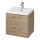 Cersanit S801-153-DSM - Hanging bathroom cabinet with a basin ELIS 46x50 cm walnut