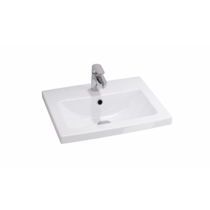 Cersanit S801-153-DSM - Hanging bathroom cabinet with a basin ELIS 46x50 cm walnut