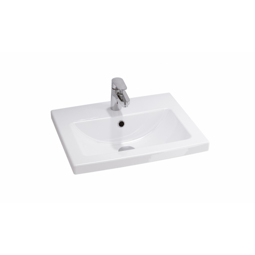 Cersanit S801-153-DSM - Hanging bathroom cabinet with a basin ELIS 46x50 cm walnut