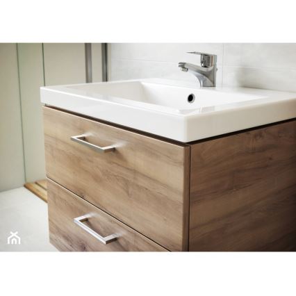 Cersanit S801-153-DSM - Wall-mounted bathroom cabinet with basin LARA COMO 50x40 cm walnut