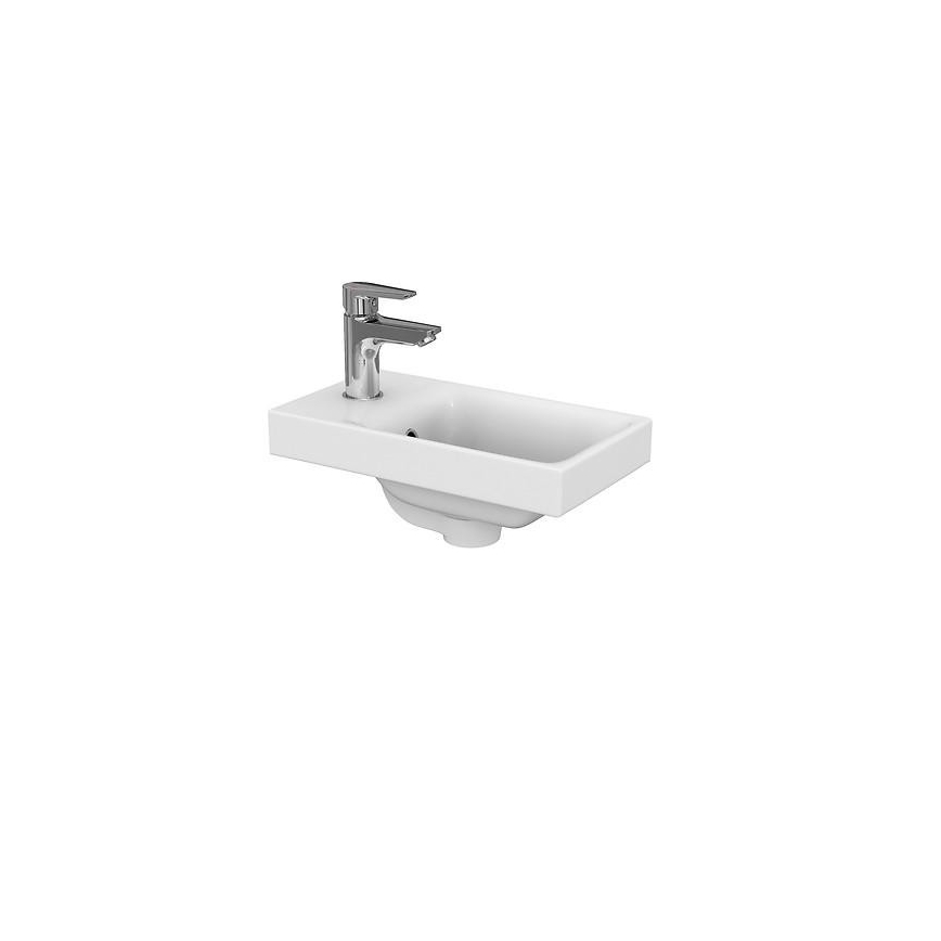 Cersanit S801-218-DSM - MODUO SLIM 40 cm glossy white wall-hung vanity unit with basin