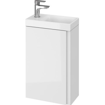 Cersanit S801-218-DSM - MODUO SLIM 40 cm glossy white wall-hung vanity unit with basin