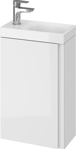Cersanit S801-218-DSM - MODUO SLIM 40 cm glossy white wall-hung vanity unit with basin