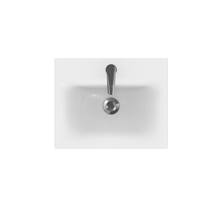 Cersanit S801-230-DSM - Hanging bathroom cabinet with a basin MEDDIE 62x50 cm white