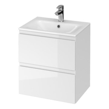 Cersanit S801-312-ECO - MODUO Wall-Mounted Bathroom Cabinet with Basin 50x40 cm, White