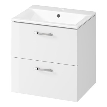Cersanit S801-456 - NIKO 50x40 cm Wall-Mounted Bathroom Cabinet with Basin, White