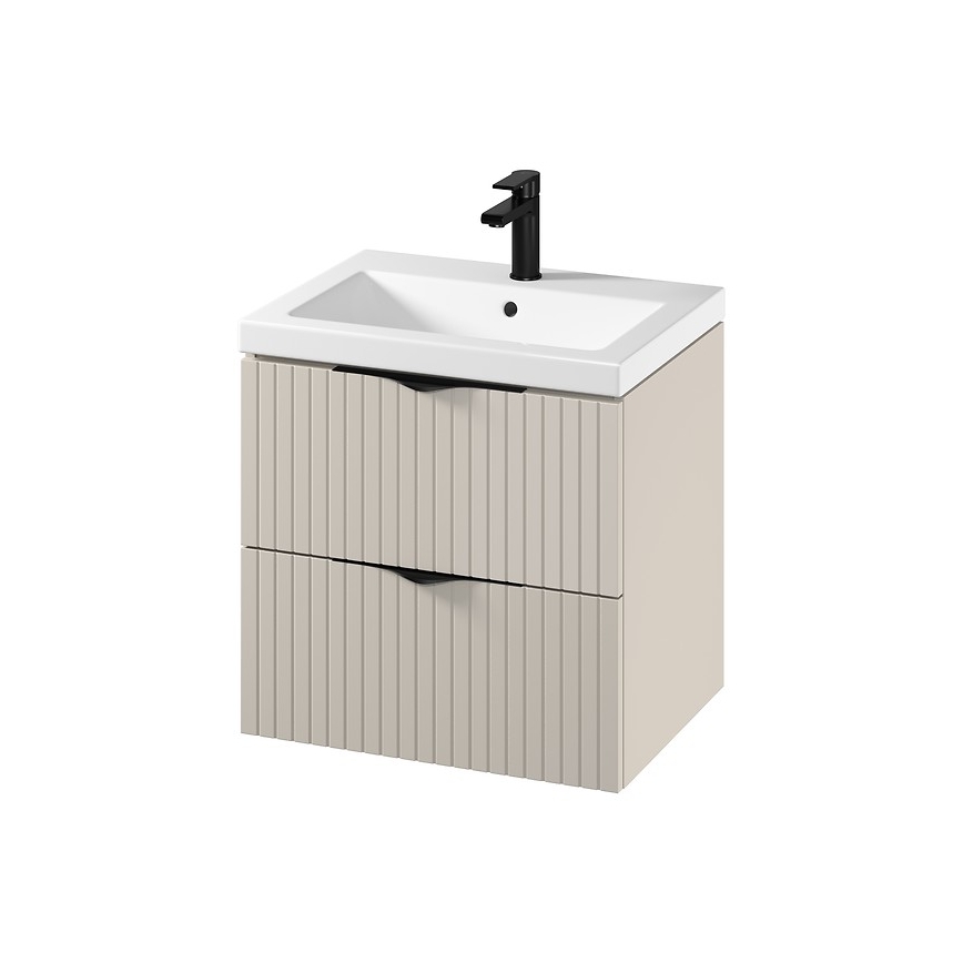 Cersanit S801-541 - TIRSO 60x60x45 cm wall-mounted bathroom cabinet with basin, beige