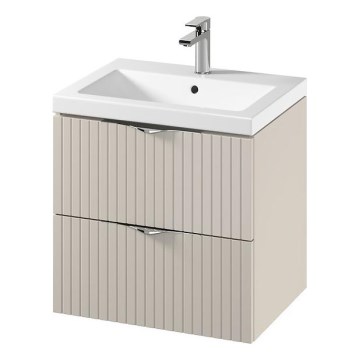 Cersanit S801-541 - TIRSO 60x60x45 cm wall-mounted bathroom cabinet with basin, beige