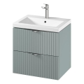 Cersanit S801-544 - TIRSO Wall-Hung Bathroom Vanity with Basin 60x60x45 cm, Mint