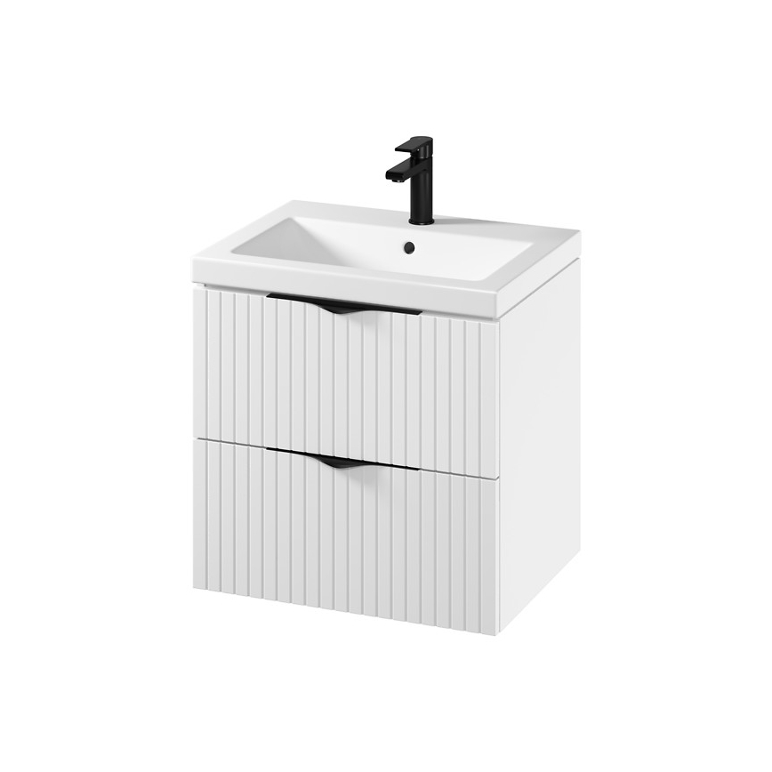 Cersanit S801-545 - TIRSO Wall-hung Bathroom Vanity with Basin, 60 x 45 cm, White