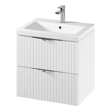 Cersanit S801-545 - TIRSO wall-hung bathroom vanity with basin, 60x60x45 cm, white
