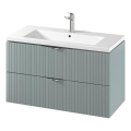 Cersanit S801-546 - TIRSO 100x45 cm Wall-hung Bathroom Vanity with Basin, Mint