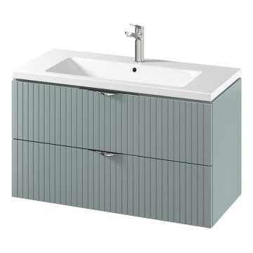 Cersanit S801-546 - TIRSO 100x45 cm Wall-hung Bathroom Vanity with Basin, Mint