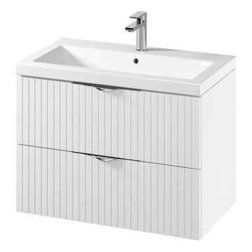 Cersanit S801-547 - TIRSO 80x45 cm Wall-hung Bathroom Cabinet with Basin, White
