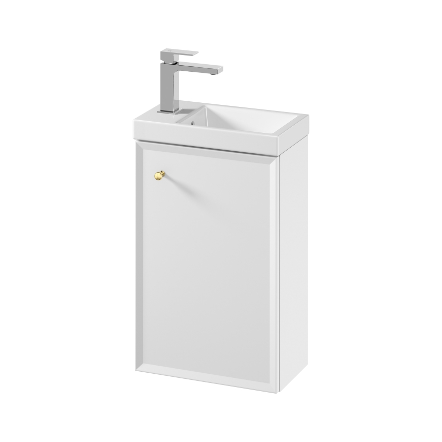 Cersanit S801-568 - MILLE 40x22 cm Wall-hung Bathroom Cabinet with Washbasin, White