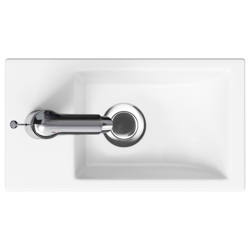 Cersanit S801-570 - MILLE wall-mounted bathroom cabinet with basin 40x62x22 cm, mint