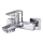 Cersanit S951-006 - Bath tap MILLE shiny chrome