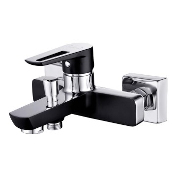 Cersanit S951-009 - Bath tap MILLE black/shiny chrome