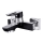 Cersanit S951-009 - Bath tap MILLE black/shiny chrome
