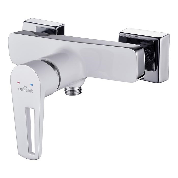 Cersanit S951-033 - Shower tap MILLE white/shiny chrome