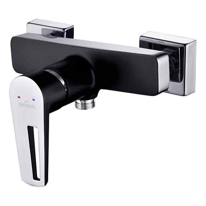Cersanit S951-034 - Shower tap MILLE black/shiny chrome
