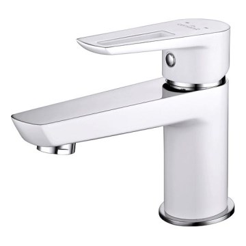 Cersanit S951-047 - Basin tap MILLE 13,4 cm white + waste