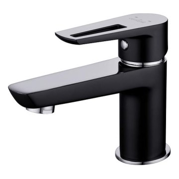 Cersanit S951-048 - Basin tap MILLE 13,4 cm black + waste