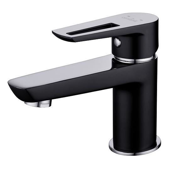 Cersanit S951-048 - Basin tap MILLE 13,4 cm black + waste