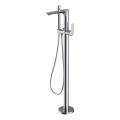 Cersanit S951-306 - Freestanding bath set with tap CREA shiny chrome