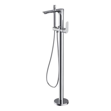 Cersanit S951-306 - Freestanding bath set with tap CREA shiny chrome
