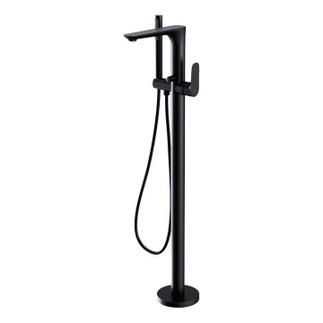 Cersanit S951-308 - Freestanding bath set with tap CREA black