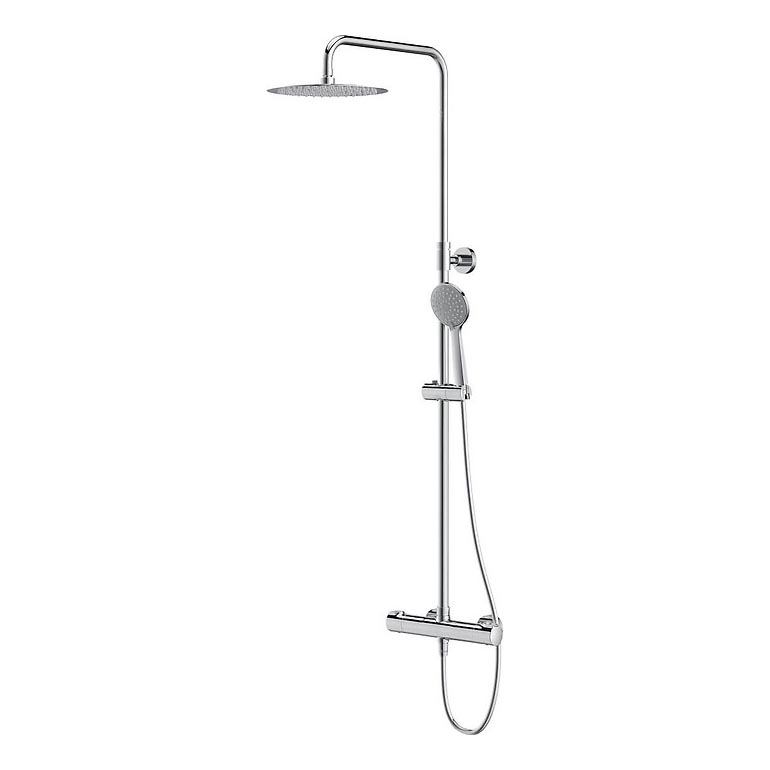 Cersanit S951-340 - Shower set with thermostatic tap CITY shiny chrome