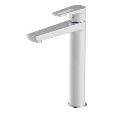 Cersanit S951-355 - Basin tap MILLE 27 cm white + waste