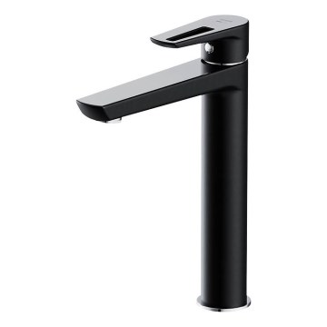 Cersanit S951-356 - Basin tap MILLE 27 cm black + waste