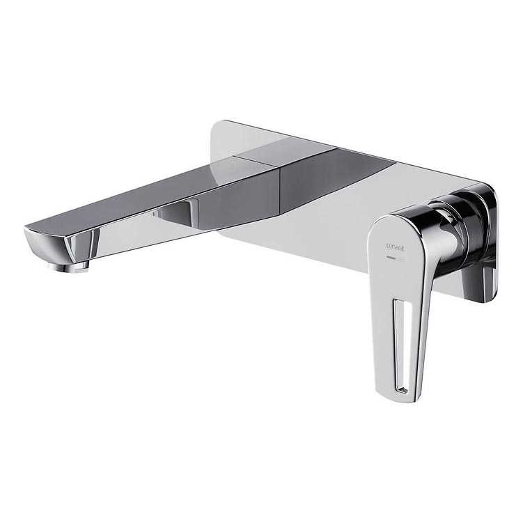 Cersanit S951-357 - Bath tap for concealed installation MILLE shiny chrome + waste
