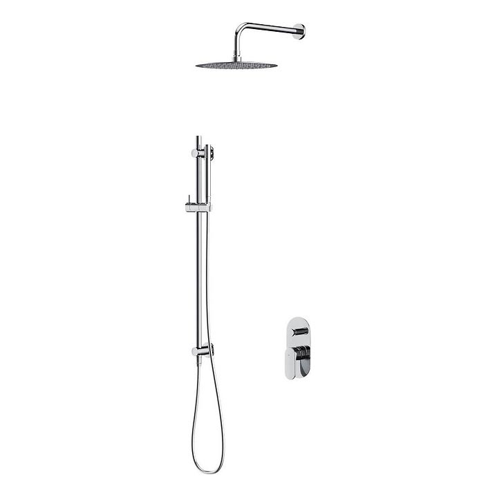 Cersanit S952-008 - Shower set with concealed tap CREA shiny chrome