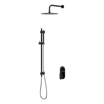 Cersanit S952-009 - Shower set with concealed tap CREA black
