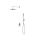 Cersanit S952-012 - Shower set with concealed tap MILLE shiny chrome