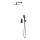 Cersanit S952-031 - Shower set with concealed tap LARGA black