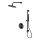 Cersanit S952-033 - Shower set with thermostatic concealed tap ZEN black
