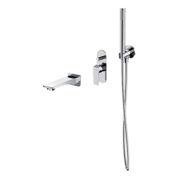 Cersanit S952-036 - Bath set with concealed tap CITY shiny chrome
