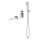 Cersanit S952-039 - Bath set with concealed tap LARGA shiny chrome
