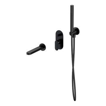 Cersanit S952-042 - Bath set with concealed tap CREA black