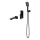 Cersanit S952-044 - Bath set with concealed tap LARGA black