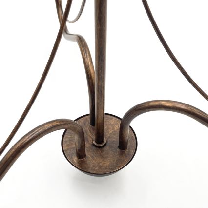 Chain-hung chandelier ANTON 3xE14/15W/230V bronze